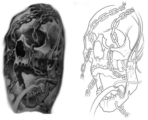 12 Printable Skull Tattoo Stencils Tattooing 101 12 Printable Skull Tattoo Stencils Tattooing 101