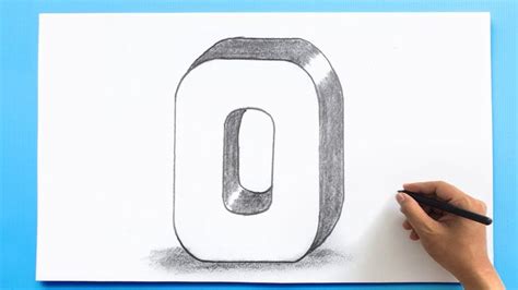 3D Letter O Drawing
