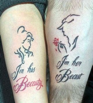 40 Charming Beauty And The Beast Tattoos