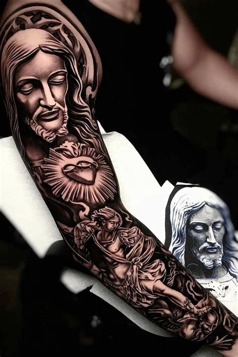 60 Jesus Arm Tattoo Designs For Men