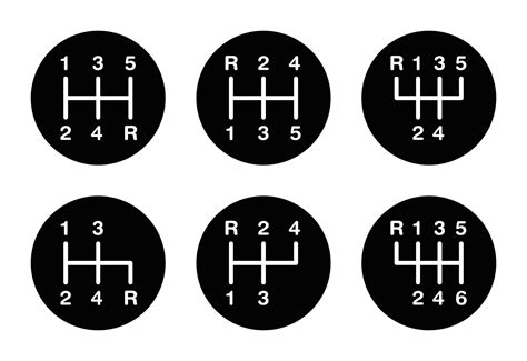 6Speed H Pattern Diagram
