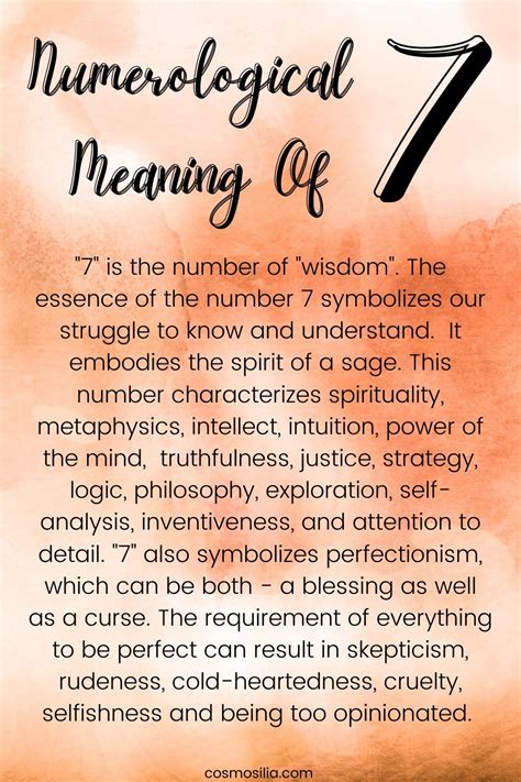 Unlocking the Secrets of 7 Numerology Meaning