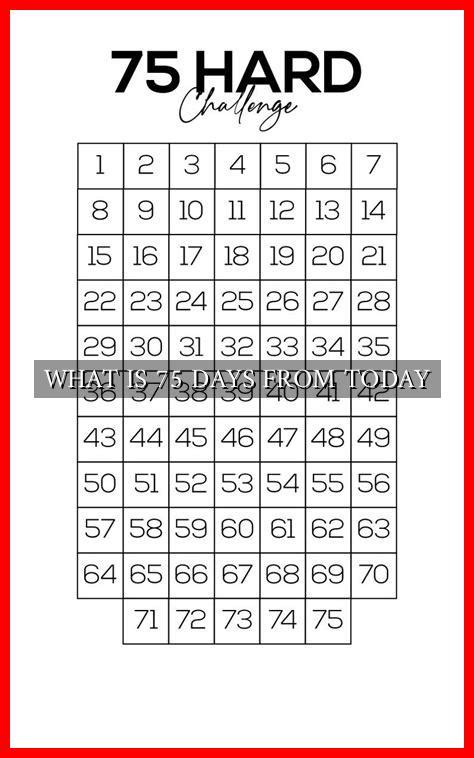 75 Days from Now: Your Big Reveal!