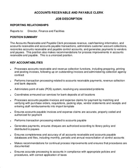 Accounts Payable Job Description Responsibilities