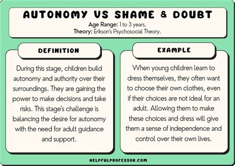 Autonomy vs. Doubt: Finding Balance