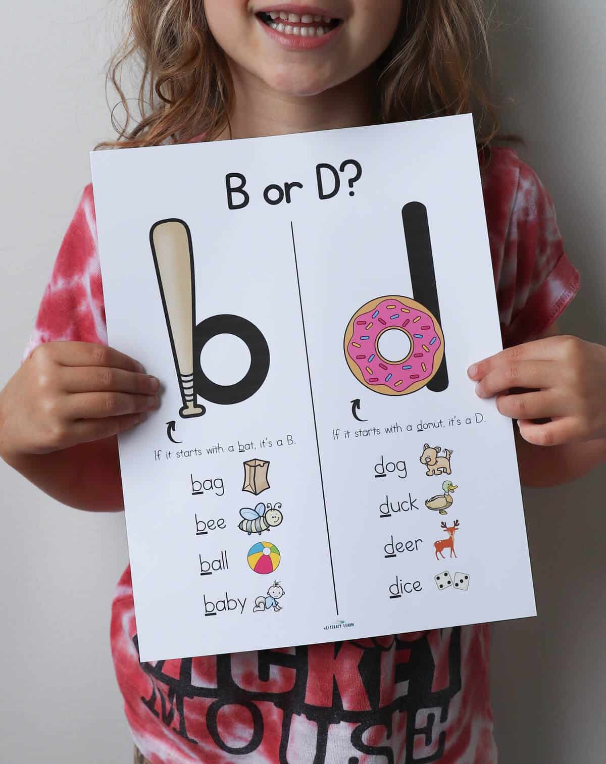 Free B And D Poster Printables For Toddlers And Preschoolers