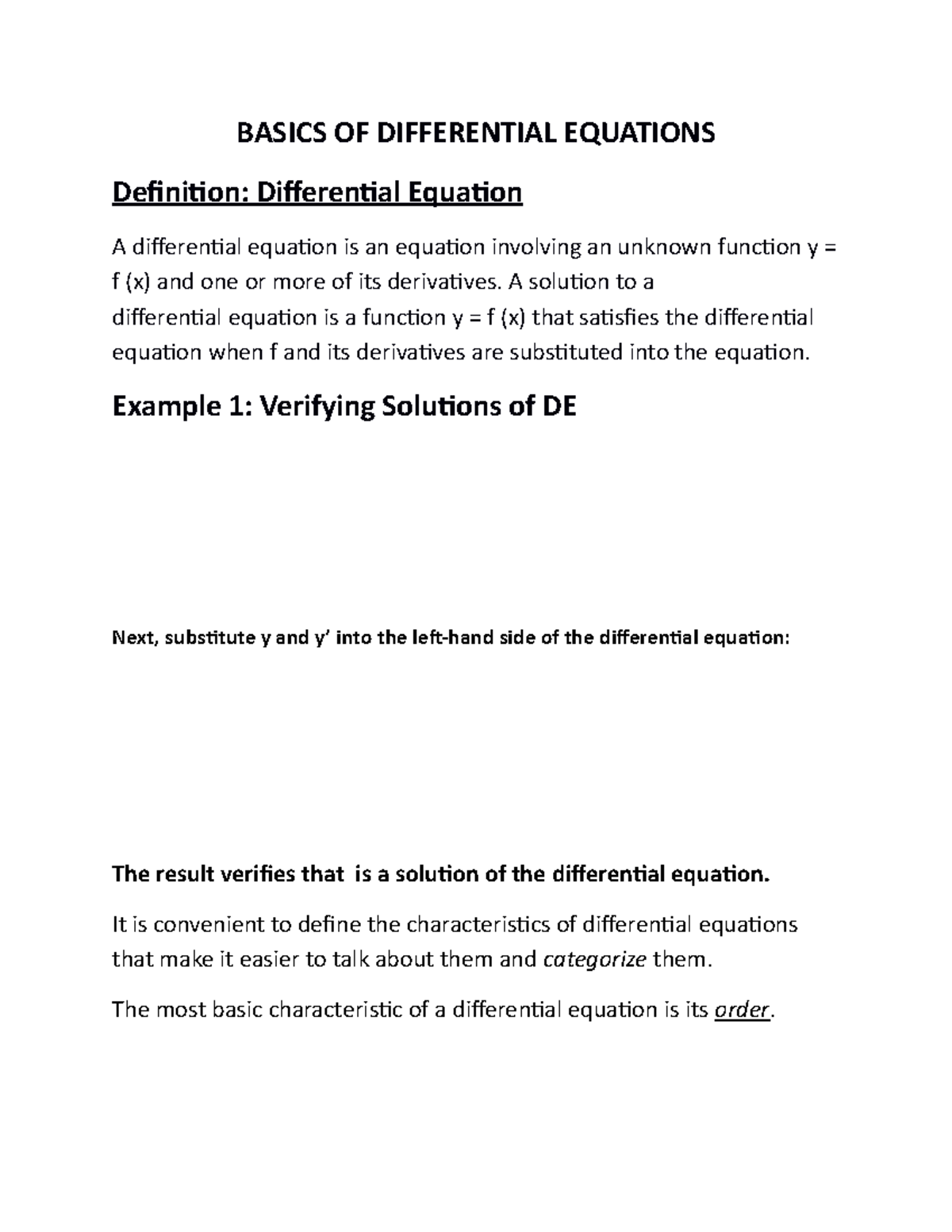 Understanding The Basics Of Differential Equations For Beginners