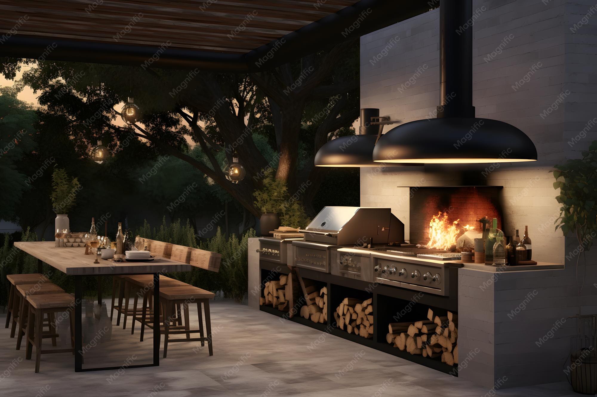 Maximize Summer Nights With A Builtin Pizza Oven