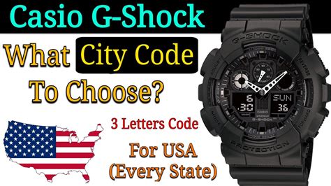 Casio City Time Zone List