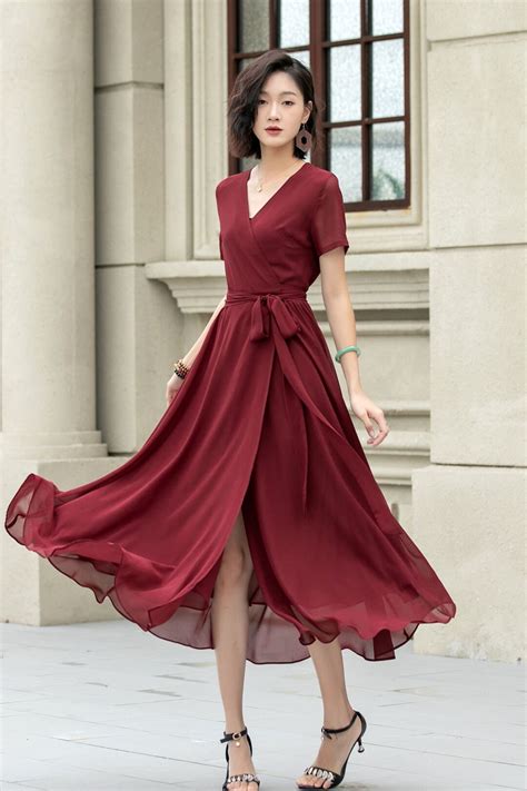 Chiffon Dress with Short Sleeves: The Ultimate Elegant Choice for Every Season
