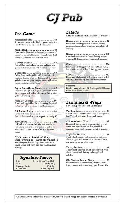 Top Secrets of the CJ Pub Experience