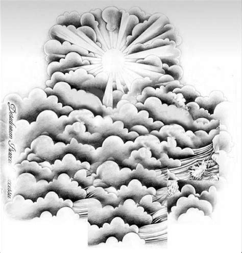 Clouds Design Tattoo