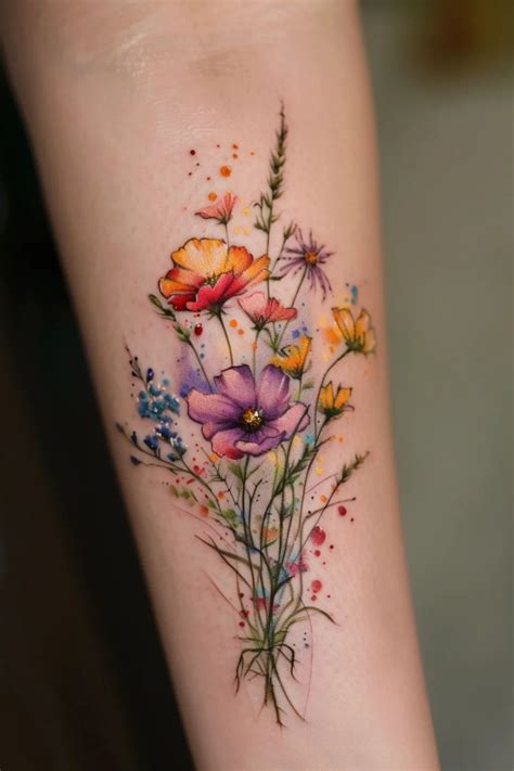 Color Flower Tattoo Ideas Artofit Color Flower Tattoo Ideas Artofit