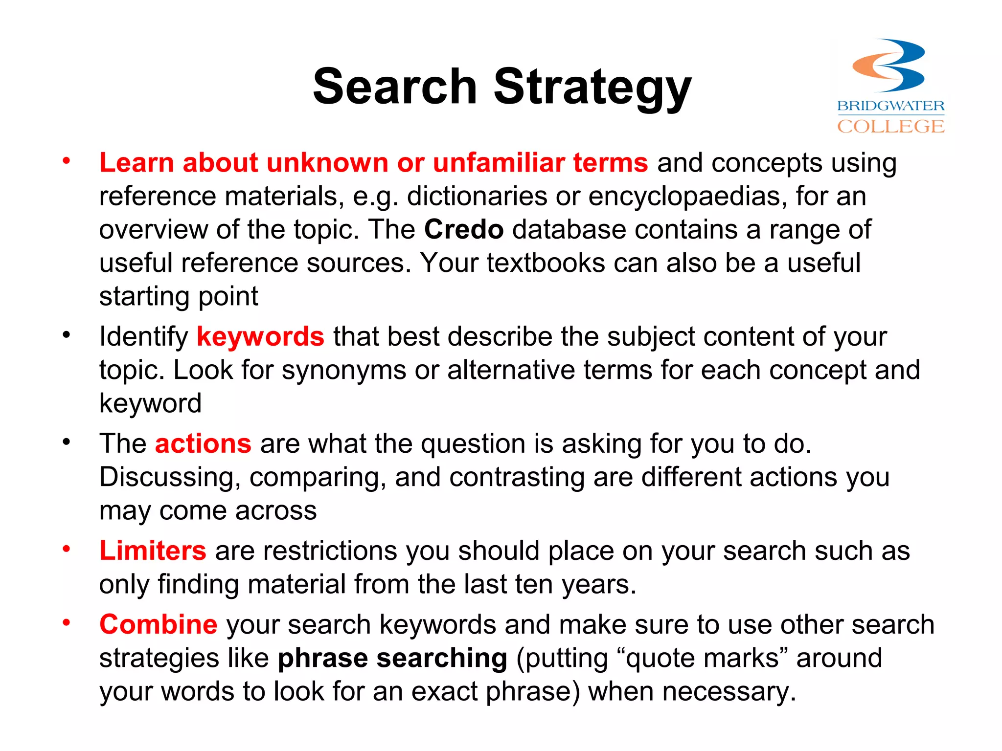 Comparing And Contrasting Keywords For Search Success