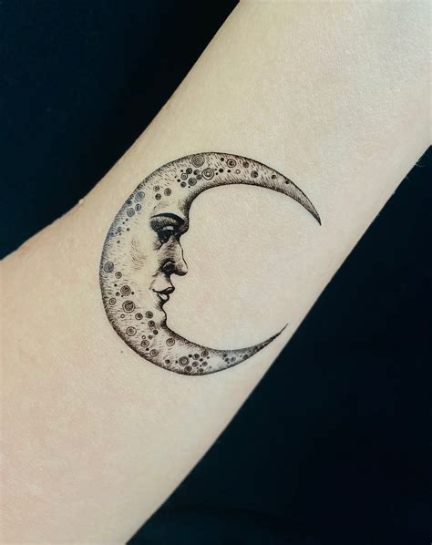 Crescent Moon Tattoo Ideas 2025 Featuring Two Crescent Moons With Face Crescent Moon Tattoo Ideas 2025 Featuring Two Crescent Moons With Face