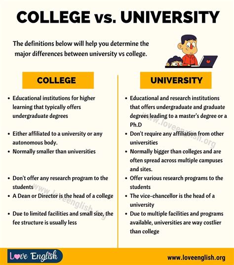 College vs. University: Key Differences Unveiled