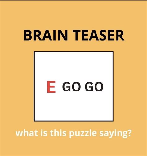 E Go Go Puzzle Answer
