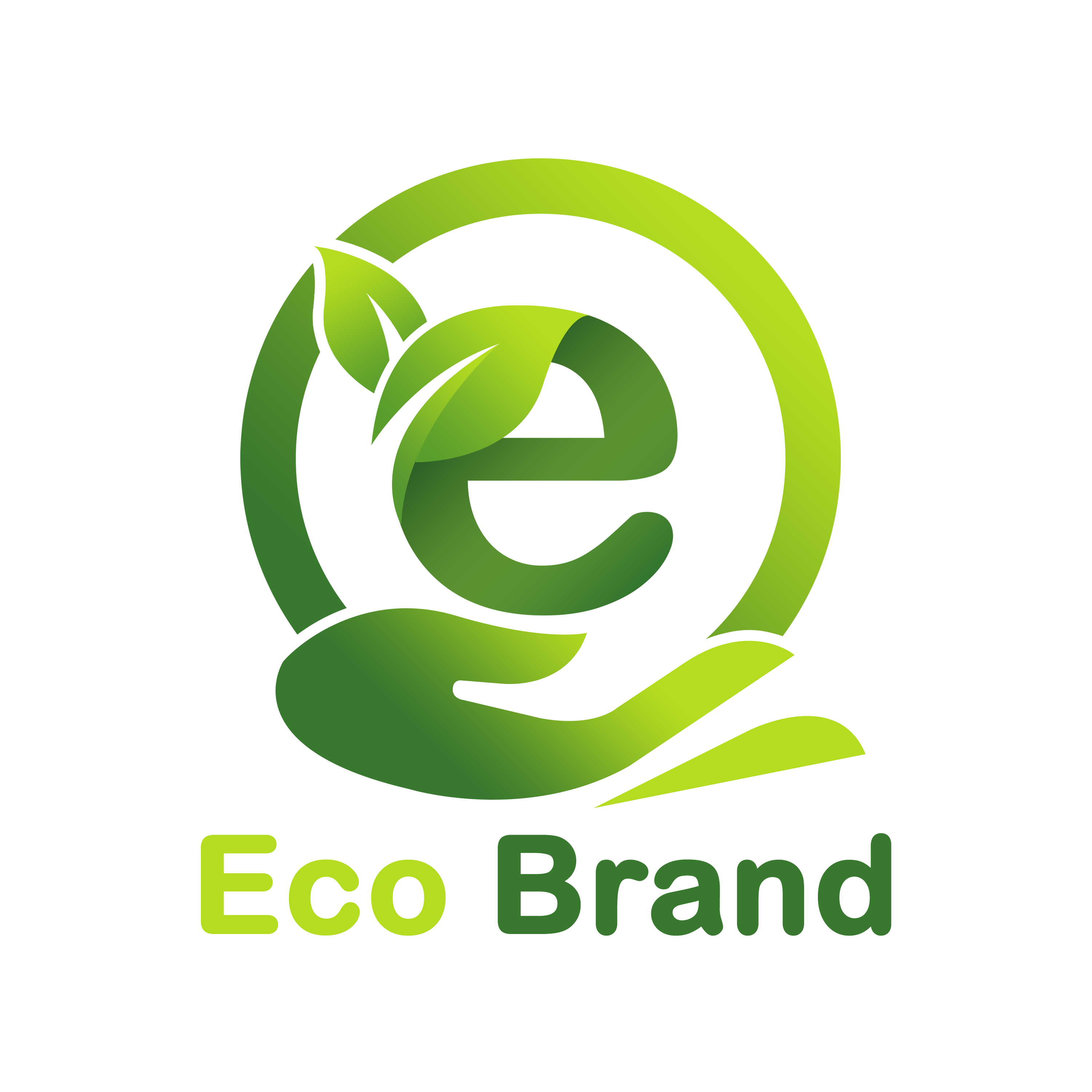 How To Create An E Logo With Plant Elements For A Modern Eco Brand