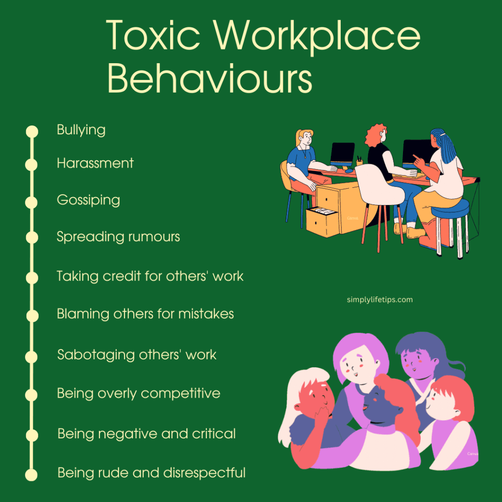 Showing Examples Of Bad Behaviour At Work That Destroy Morale