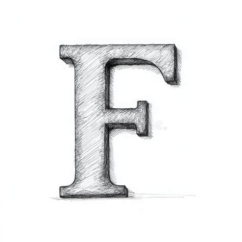 F Sketch Style Shape