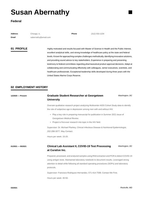 Best Federal Resume Examples for 2023