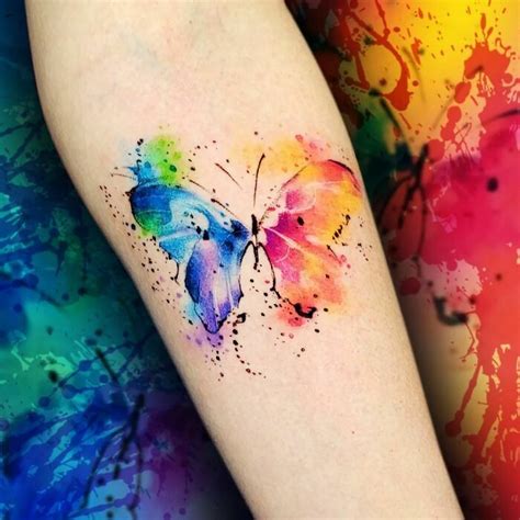 Feminine Color Tattoo Designs