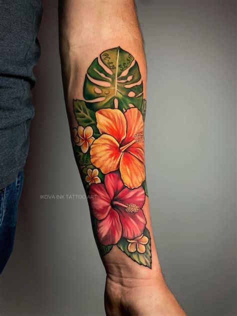 Hawaiian Flowers Tattoos For Men Hawaiian Flowers Tattoos For Men