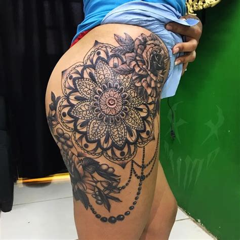 Hip Thigh Tattoo