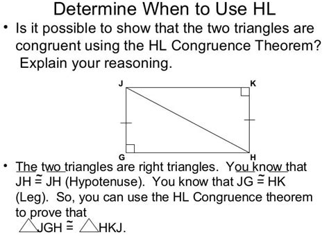 Unveiling the Secrets of the HL Congruence Theorem: Mastering Geometry's Essential Tool