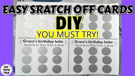 How To Make Scratch Off Stickers