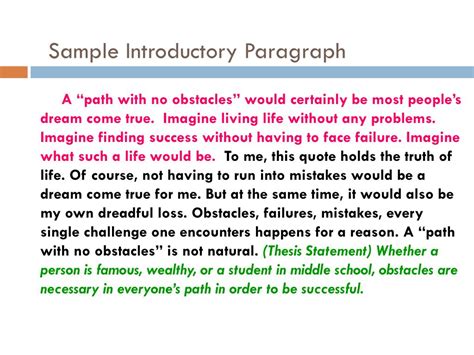 Master Introduction Paragraph Examples Guide