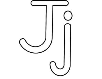 J Outline Drawing