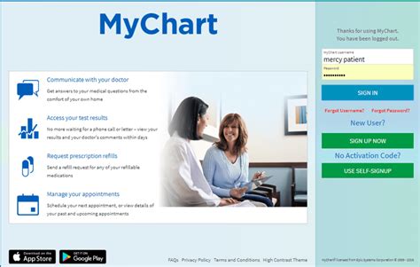 My Mercy Health Chart