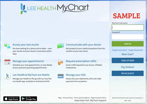 Mychart Lee Memorial Health