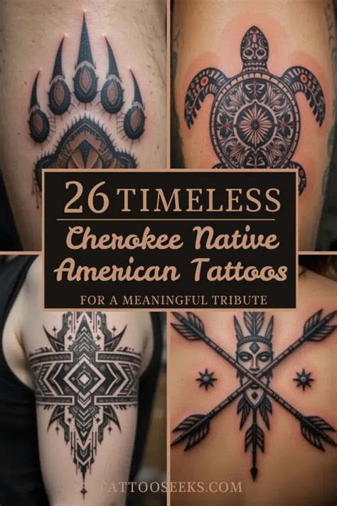 Native American Tattoos Cherokee Tattoo Style Trends