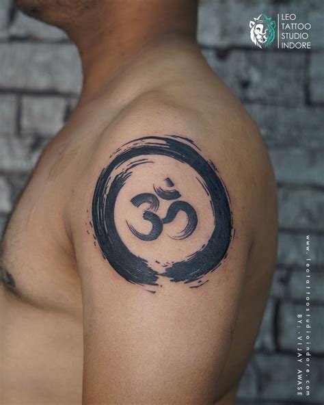 Om Tattoo On Shoulder