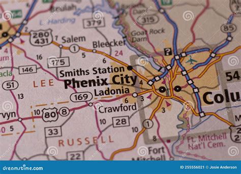 Phenix City Time Zone Map
