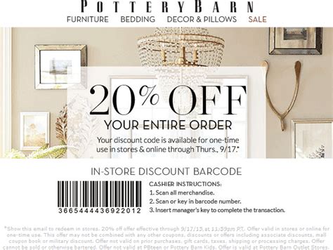 Exclusive Potterybarn Promo Code Inside!
