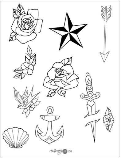Printable Beginner Tattoo Stencils Educational Printable Worksheets Printable Beginner Tattoo Stencils Educational Printable Worksheets