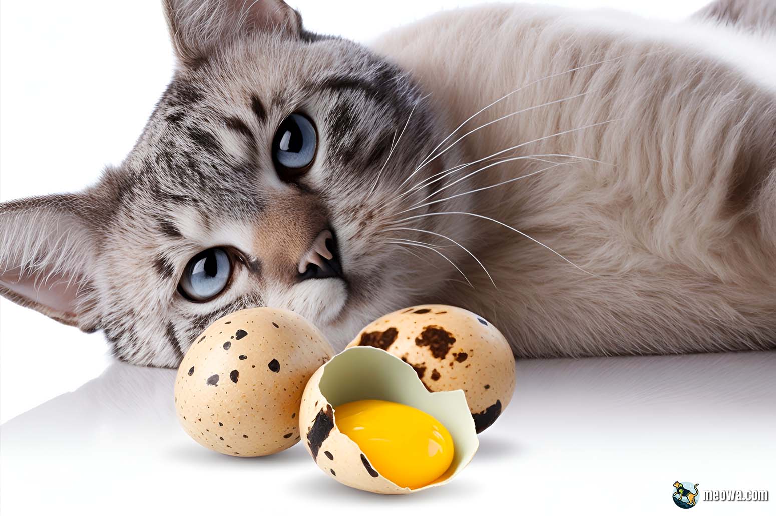Serving Raw Or Cooked Quail Eggs For Cats.