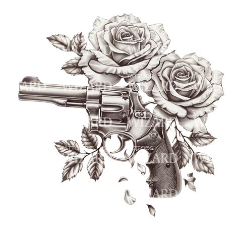 Rose And Gun Tattoo Designs Rose And Gun Tattoo Designs