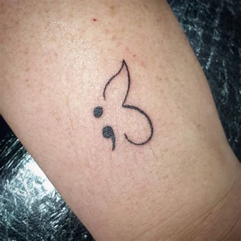 Semicolon Butterfly Tattoo Ideas Semicolon Butterfly Tattoo Ideas