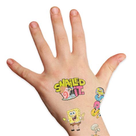 Spongebob Temporary Tattoos