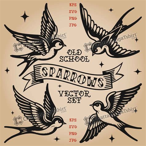 Tattoo Designs Of Sparrows
