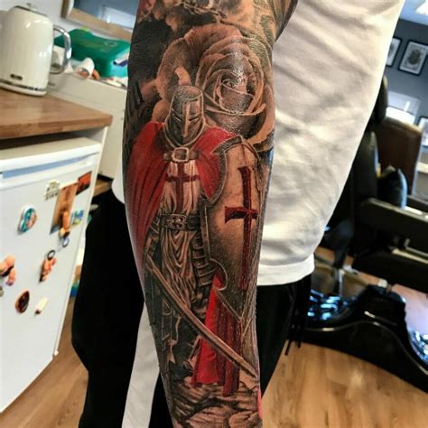 Templar Shield Tattoos