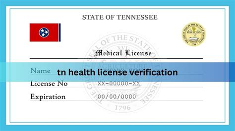 Tn Health License Verification