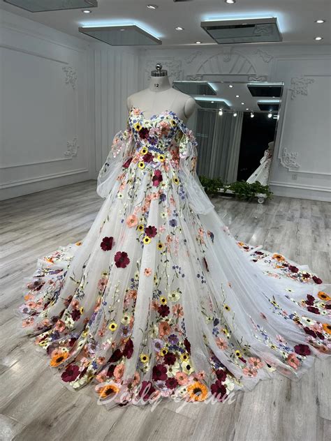 Exquisite Tulle Flower Wedding Dress Ideas for Your Dream Day