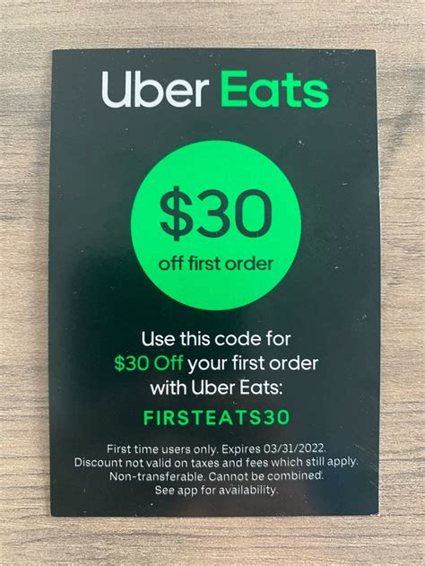 Unlock Uber Eats First Order Promo Savings!