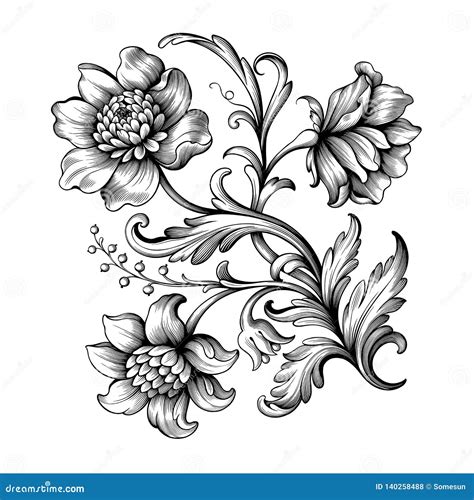 Victorian Flower Tattoos