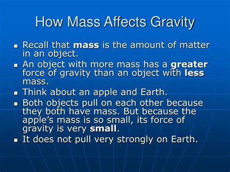 What Affects Gravity
